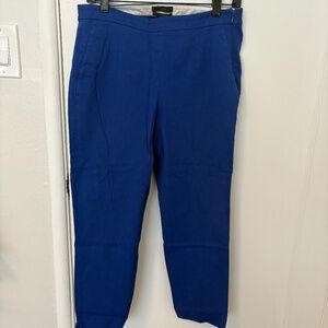 J Crew Martie Pant in Bi-Stretch Cotton Pool Blue Style B8521 Size 8